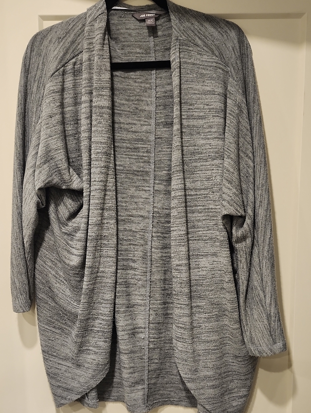 Joe Fresh Gray Open-Front Women’s Sweater Cardigan